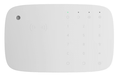 TECLADO INALAMBRICO C/SIRENA SOPORTA TAG KEYPAD COMBI AJAX SYSTEMS1