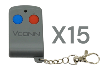 KIT 15 CONTROL REMOTO 1 CANAL ON-OFF/MOMENTÁNEO VV198 VCONN