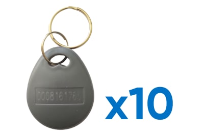 KIT 10 TARJETA DE PROX TIPO LLAVERO 125KHZ SKEY3 SECUKEY1