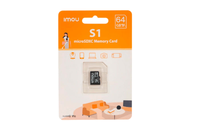 MEMORIA MICRO SD IMOU 64GB CLASE 10 ST2-64-S1