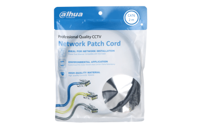 PATCH CORD CAT6 2MTS GRIS 100% COBRE DAHUA DH-PFM972-6U-2-GR1