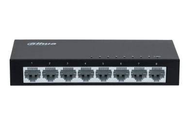 SWITCH DE ESCRITRIO DAHUA 10/100 8 PUERTOS PFS3008-8ET METAL