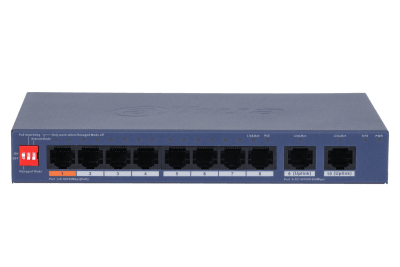 SWITCH POE DAHUA 10 PUETOS//8 POE CS4010-8ET2GT-601