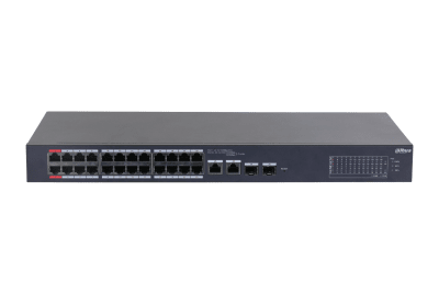 Switch Poe Dahua 24-Port PoE + 2-Port SFP + 2-Port Uplink DH-CS4226-24ET-375