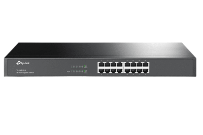 SWITCH 16 PORTS TP-LINK TL-SG1016 GIGABIT RACKEABLE NO/ADMIN