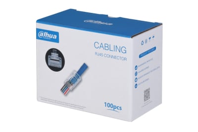CAJA 100 CONECTORES RJ45 CAT5E DE PASO PFM976-530-PT DAHUA