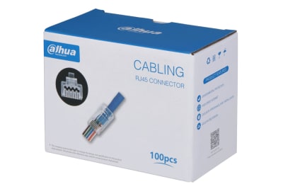 CAJA 100 CONECTORES RJ45 CAT6 DE PASO PFM976-630-PT DAHUA