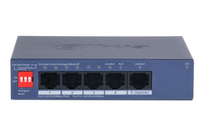 SWITCH DAHUA 5 PUERTOS // 4 POE DH-CS4005-4ET1GT-36