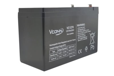 BATERÍA 12 VOLTIOS 7 AMPERES UL VC1270 VCONN