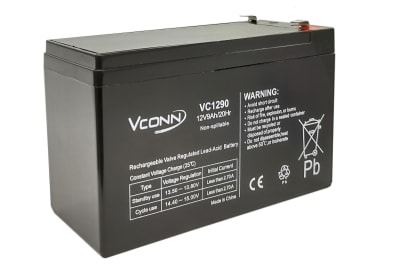 BATERIA DE PLOMO/ACIDO 12V 9AMPERES RECARGABLE  VC1290 VCONN1