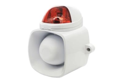 SIRENA / BOCINA 20W / BALIZA LED ROJA  EXTERIOR  VC950S