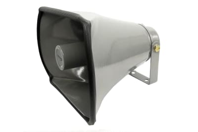 BOCINA DE ALUMINIO COLOR GRIS 25WATT 8 OHMS 105DB VV1281