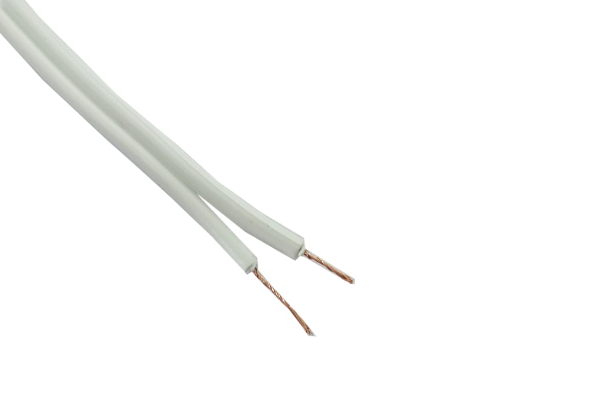CABLE PARALELO MULTIFILAR BLANCO 2X24 AWG ROLLO 100MTS2