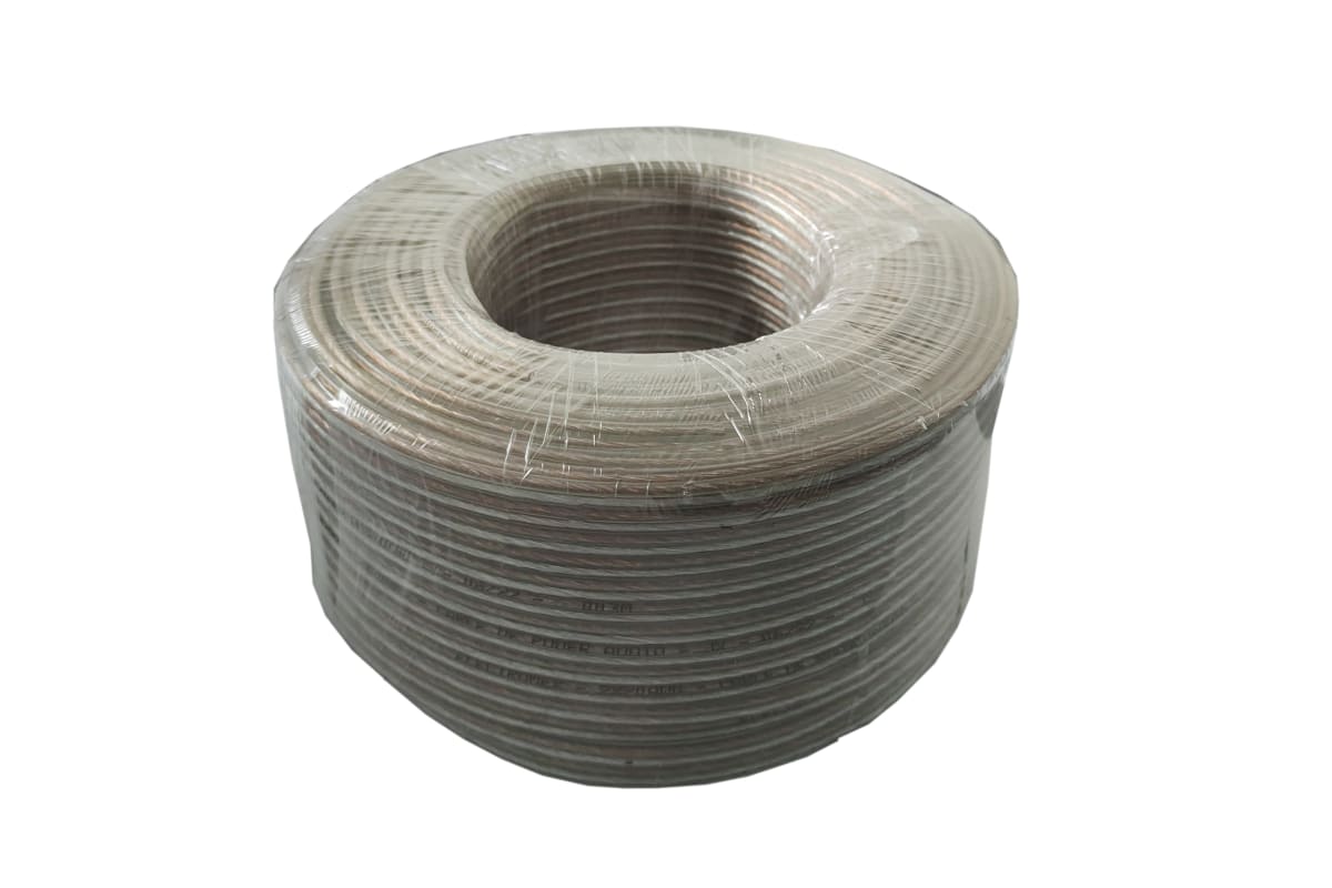 CABLE PARALELO MULTIFILAR TRANSPARENTE 2X20 AWG ROLLO 100MTS 0