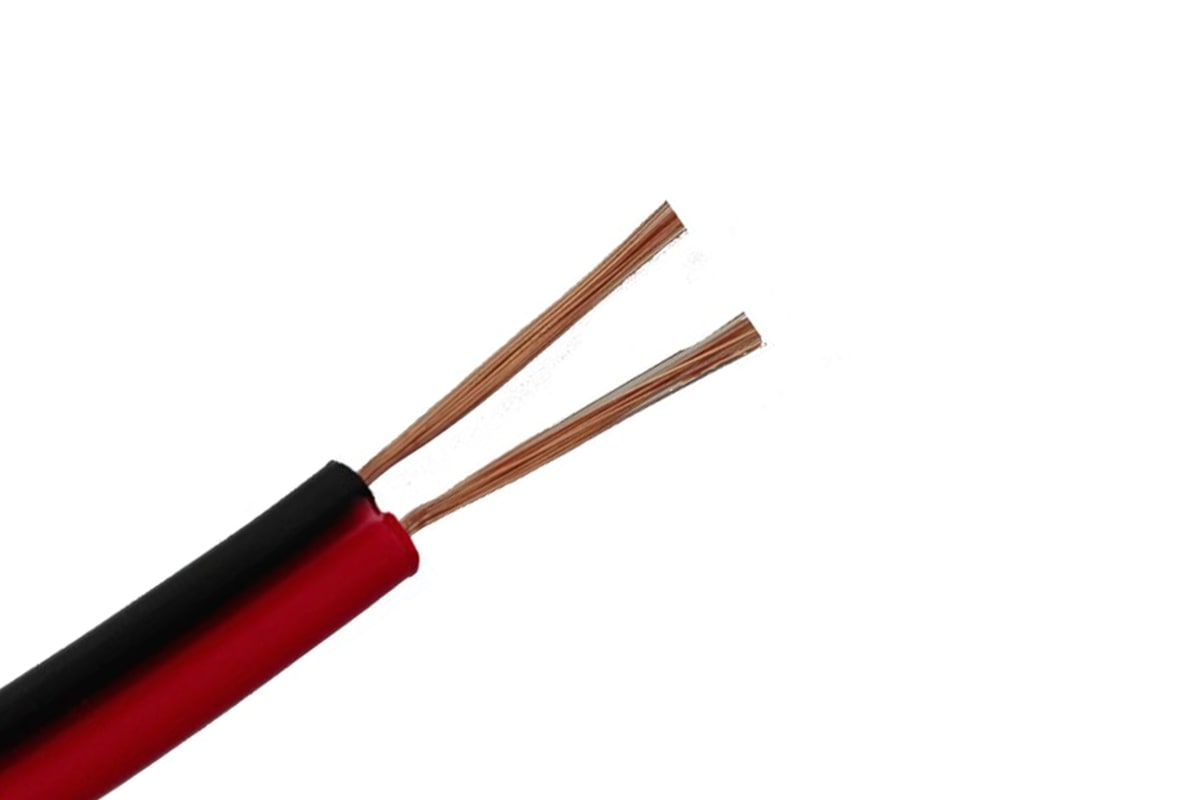 CABLE PARALELO MULTIFILAR ROJO/NEGRO 2X24 AWG ROLLO 100MTS2