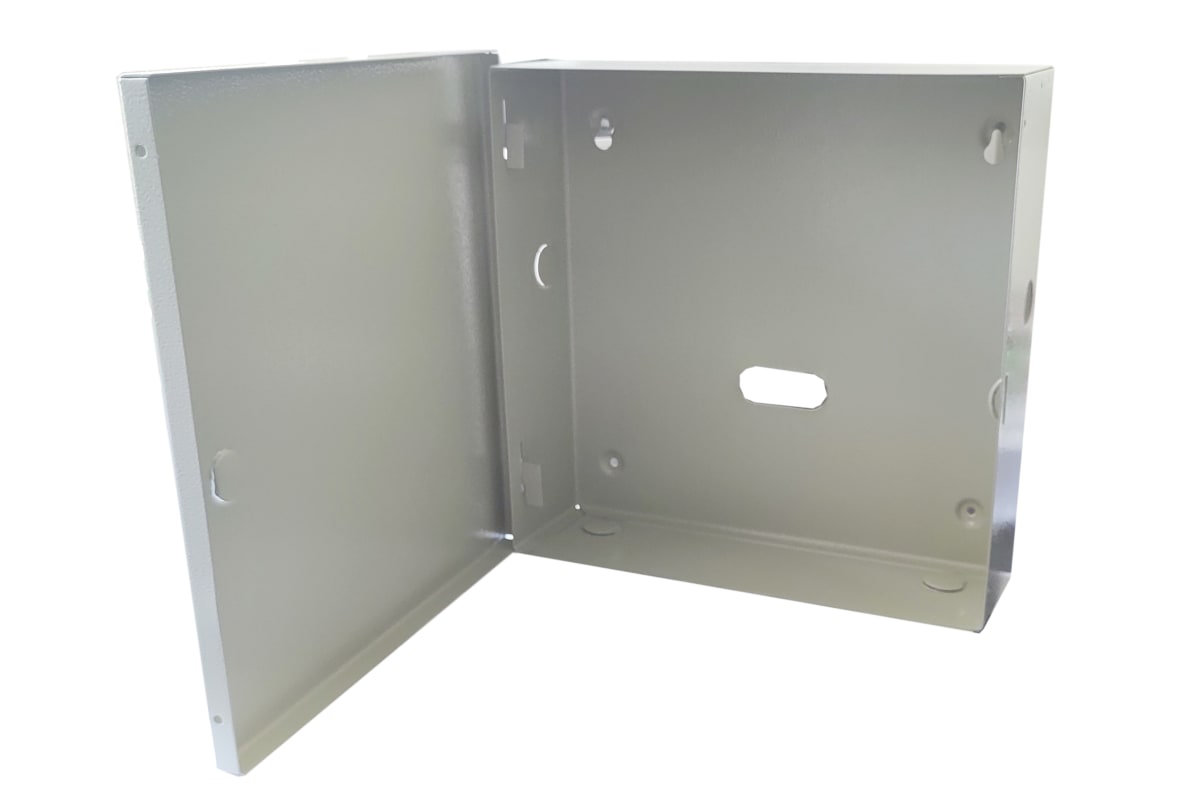 GABINETE METÁLICO GRIS PARA FUENTE DE PODER 26.3X25.9X7.6 CM2