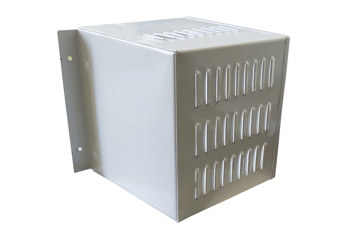 GABINETE METÁLICO PARA SIRENA DE 15 WATT COLOR BLANCO2