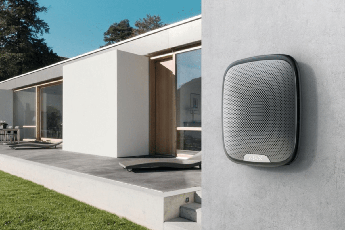 Sirena Inalámbrica para Exterior StreetSiren Jeweller Ajax Systems Black2