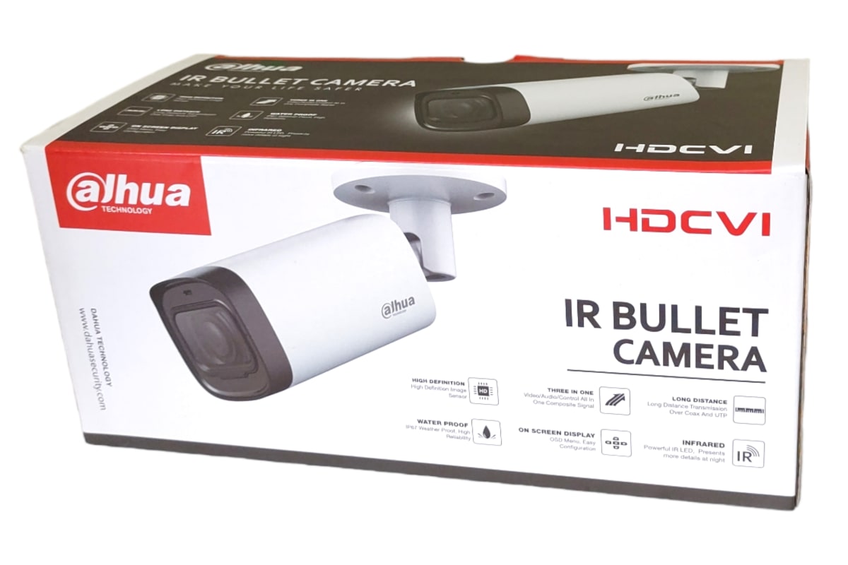 CÁMARA BULLET VARIFOCAL IR 80MTS  4K DH-HAC-HFW1801RN-Z-A2