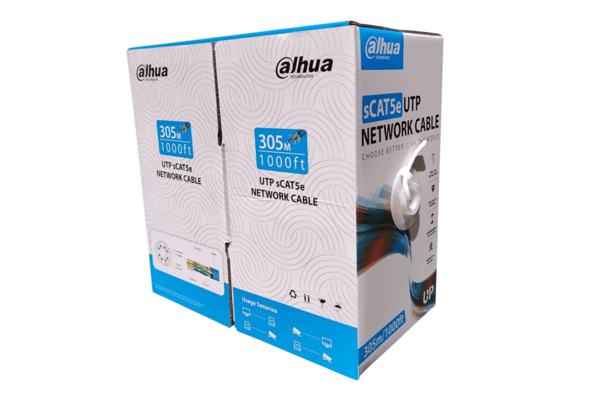 Cable UTP CAT5e Dahua PFM920I-5EUN 100% Cobre Blanco 305 m2