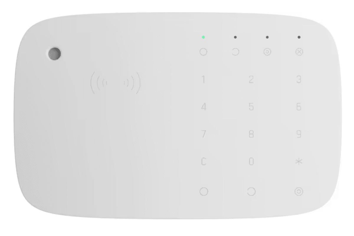 TECLADO INALAMBRICO C/SIRENA SOPORTA TAG KEYPAD COMBI AJAX SYSTEMS 0