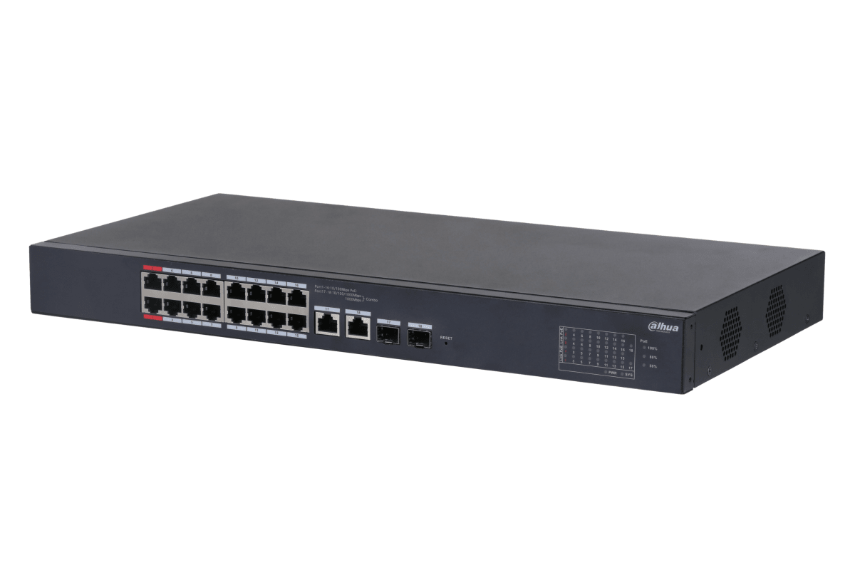 SWITCH DAHUA 18 PUERTOS // 16 POE  CS4218-16ET-2402