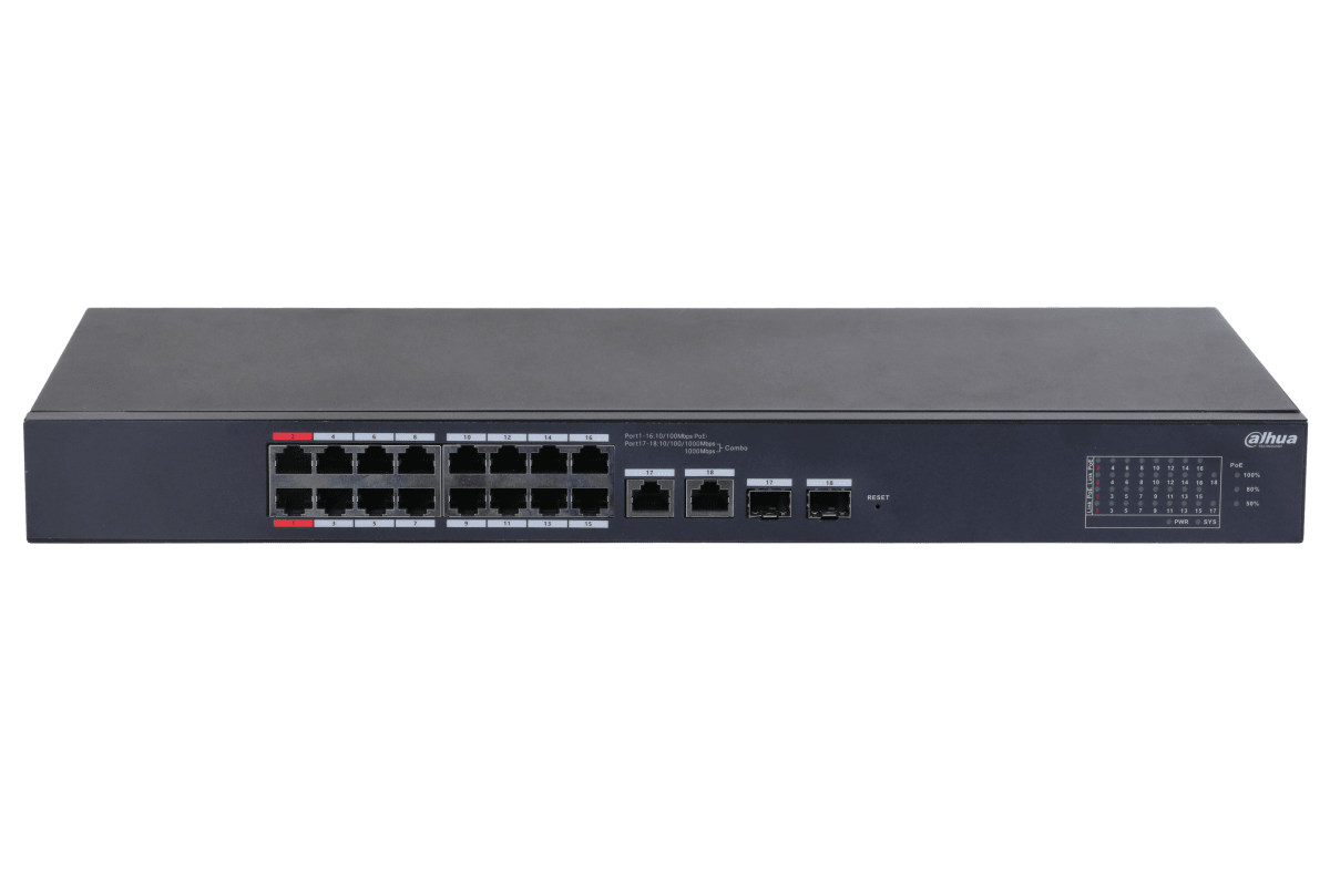 SWITCH DAHUA 18 PUERTOS // 16 POE  CS4218-16ET-240 0