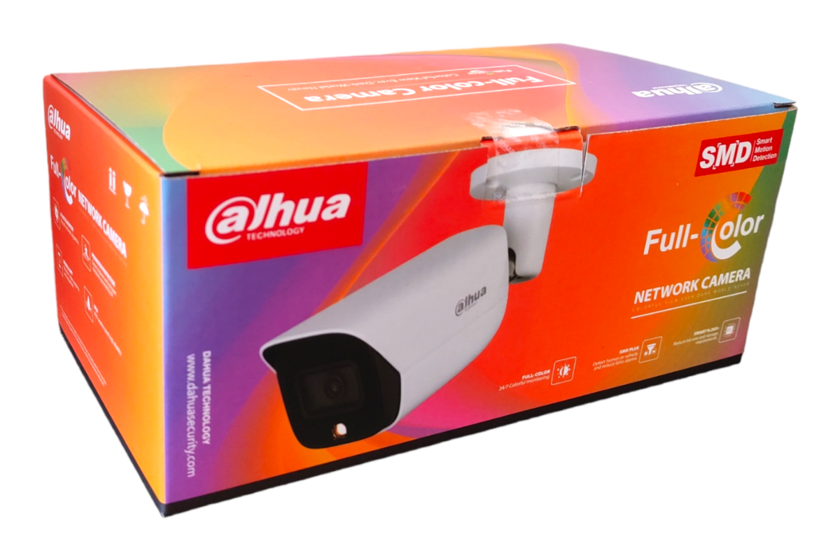 DAHUA CAMARA IP BULLET DH-IPC-HFW3449E-AS-LED 4MP FULL COLOR WIZSENSE2