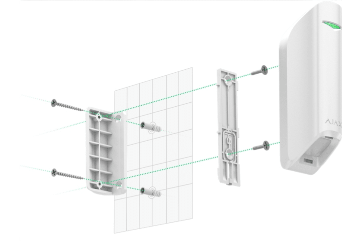 DETECTOR DE MOVIMIENTO DE ANGULO ESTRECHO AJAX MOTIONPROTEC CURTAIN JEWELLER3