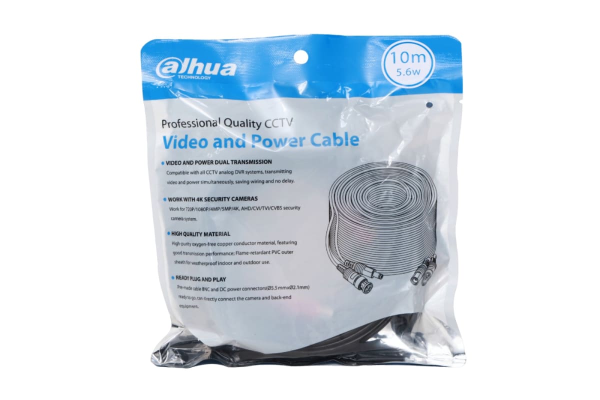 CABLE DE ALIMENTACION Y VIDEO BNC/JACK 10Mts CCTV DAHUA2