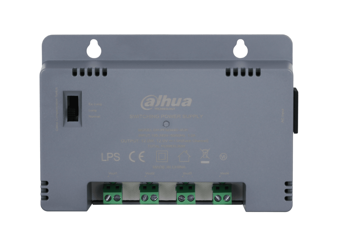 FUENTE DE PODER SWITCHING DAHUA 4CH DH-PFM344D-4CH-EN 2.5A | DACAM SPA