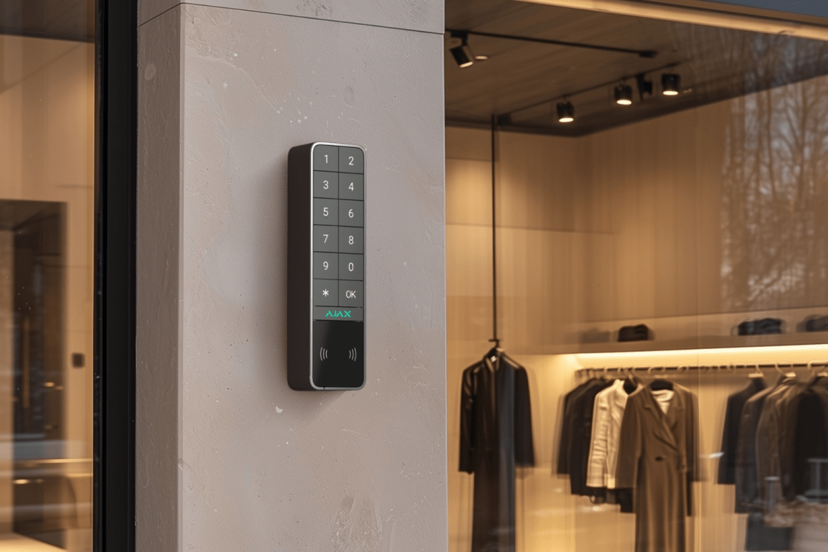 Teclado inalámbrico AJAX  KeyPad Outdoor Jeweller BLACK IP66 IK085