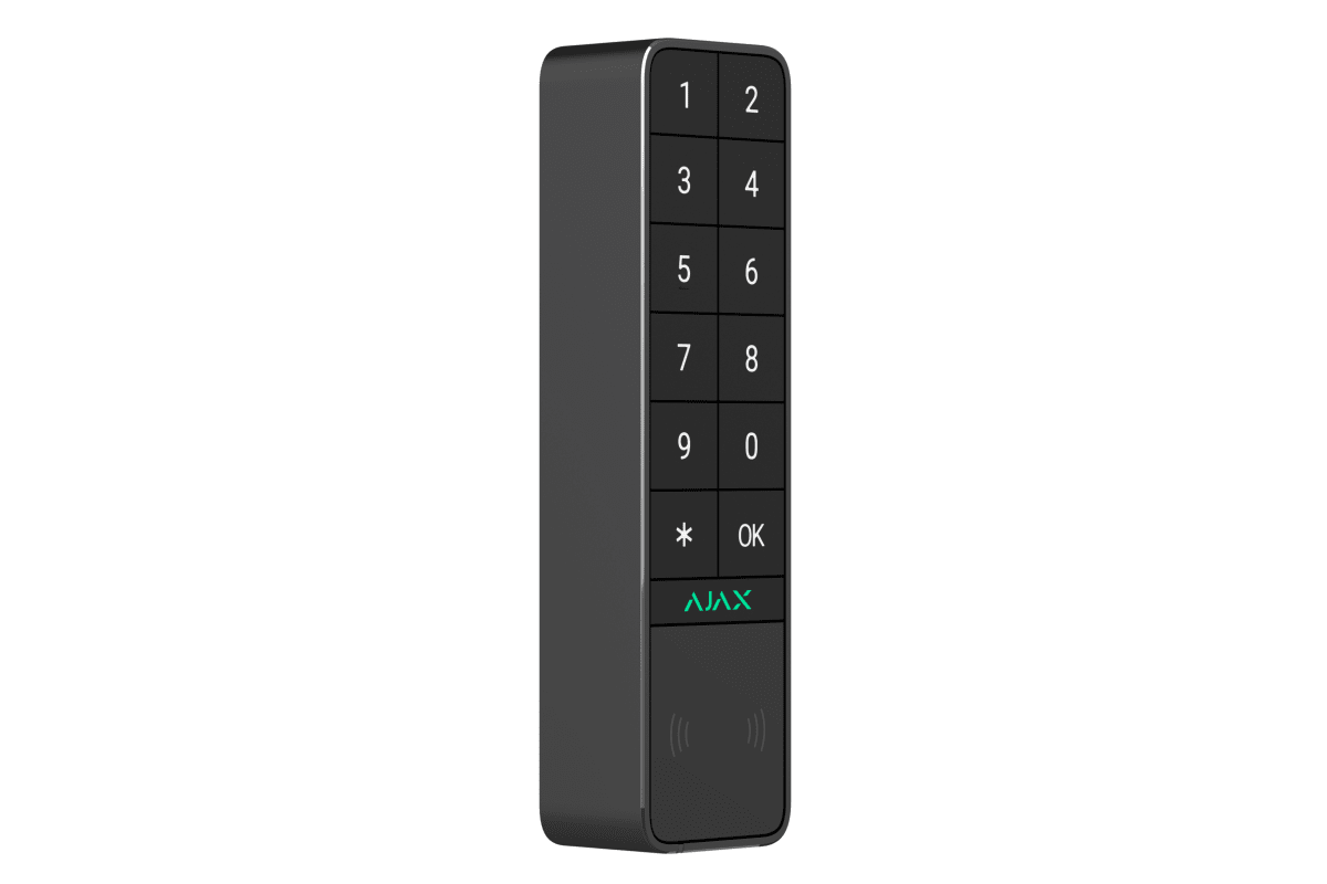 Teclado inalámbrico AJAX  KeyPad Outdoor Jeweller BLACK IP66 IK082