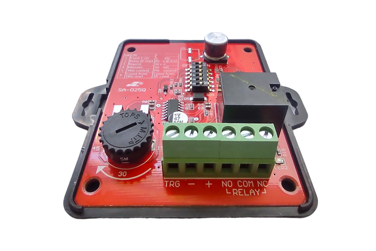 TEMPORIZADOR PROGRAMABLE 1 SEG A 60 MIN 12/24V SA-025Q2