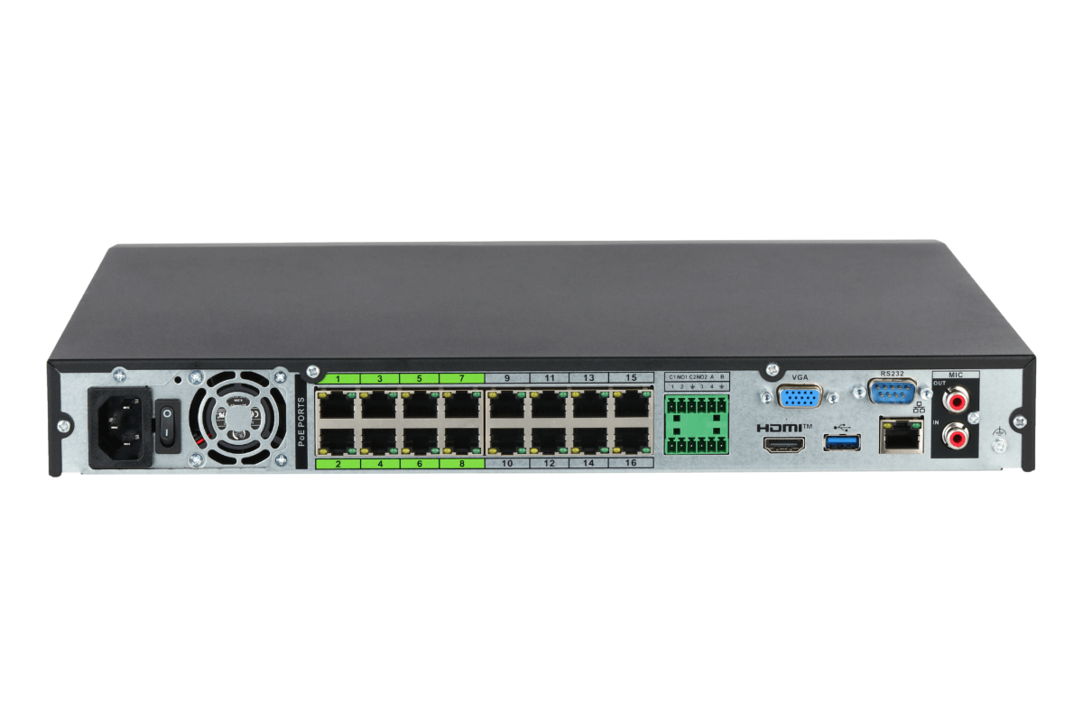 NVR NEXT Dahua 16CH C/16PoE DHI-NVR5216-16P-EI2 WizSense AcuPick3