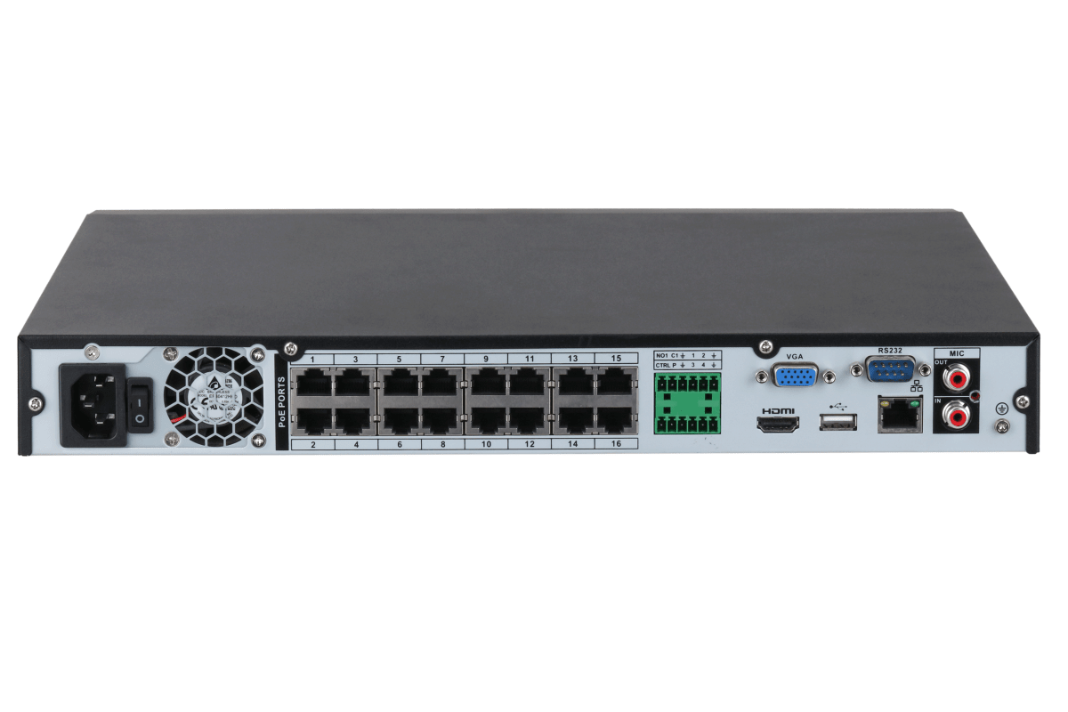 DAHUA NVR 16 PUERTOS CON POE NVR4216-16P-EI WIZSENSE3