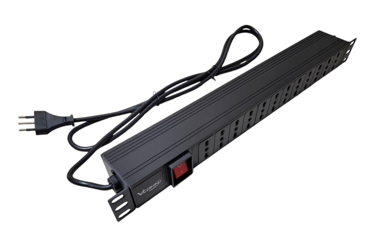 PDU 12 ENCHUFES RACKEABLE CON INTERRUPTOR  VC12EN VCONN3