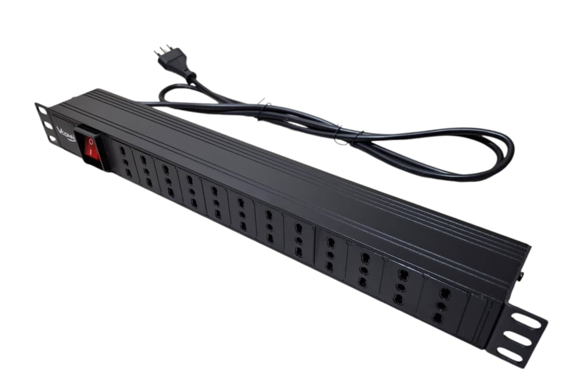 PDU 12 ENCHUFES RACKEABLE CON INTERRUPTOR  VC12EN VCONN2