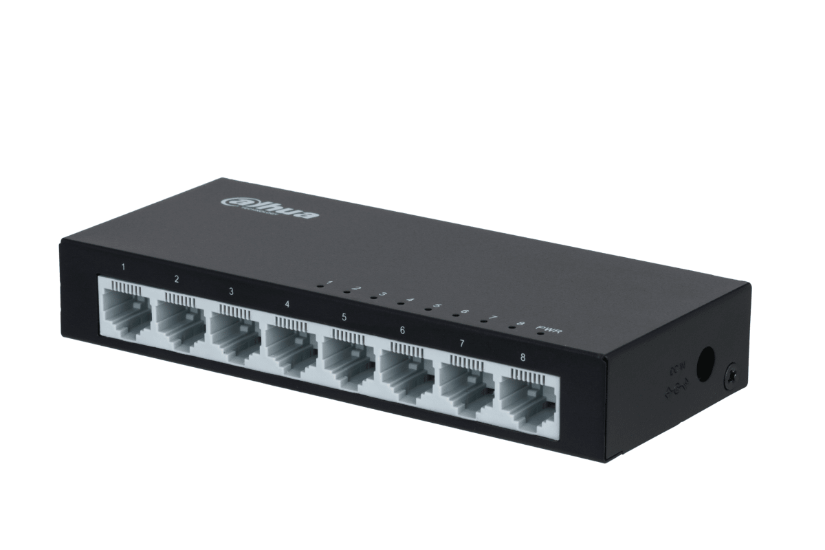 SWITCH DE ESCRITRIO DAHUA 10/100 8 PUERTOS PFS3008-8ET METAL2