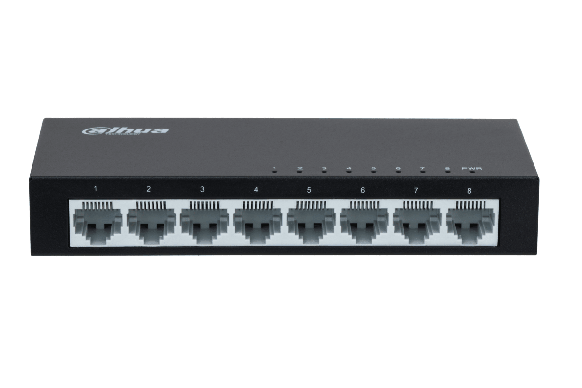 SWITCH DE ESCRITRIO DAHUA 10/100 8 PUERTOS PFS3008-8ET METAL 0
