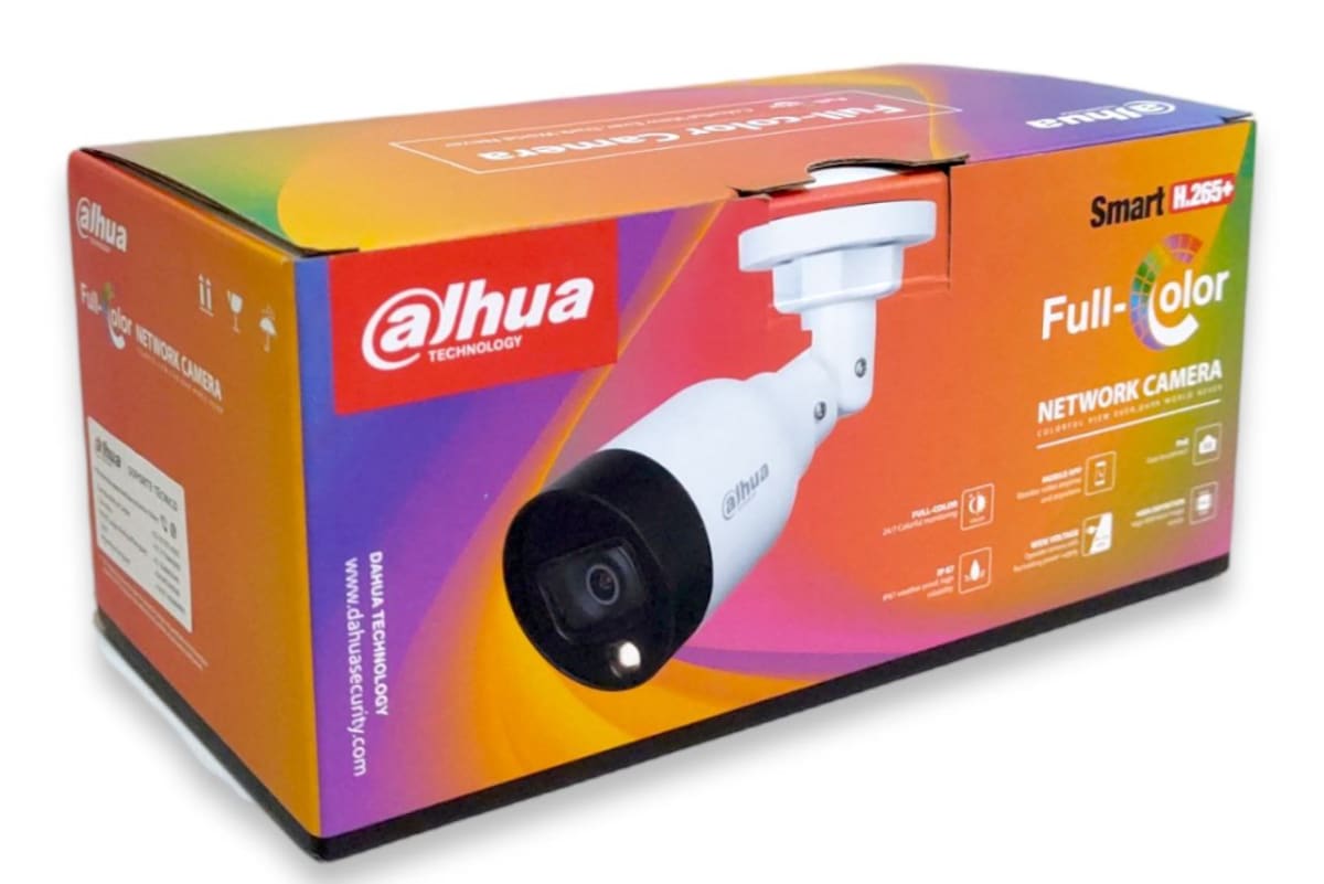 CAMARA IP BULLET DAHUA 2MP IPC-HFW1239S1-LED FULLCOLOR 3.6mm3
