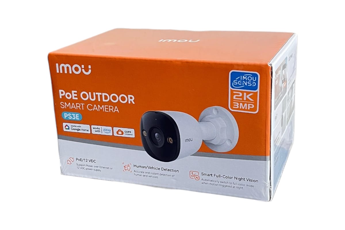 CAMARA IP POE CABLEADA IMOU BULLET 3MP PS3E-3M0 C/SIRENA2