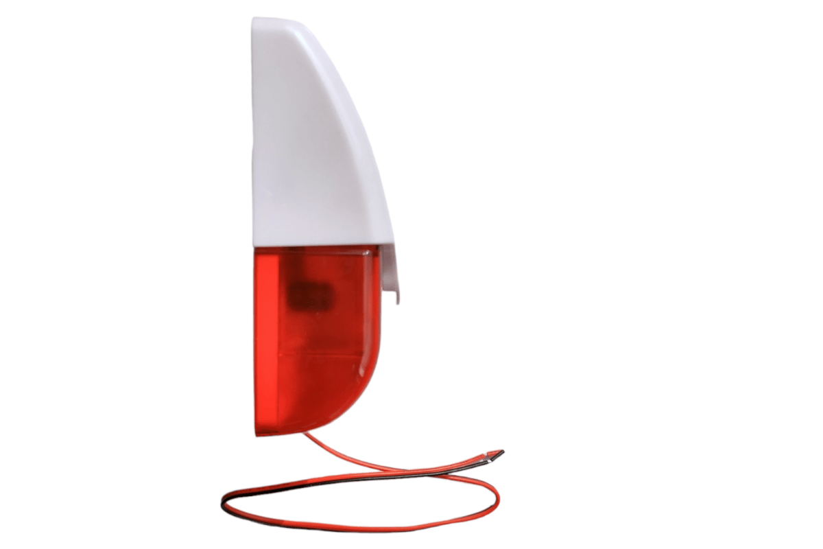 MINI SIRENA CON BALIZA ROJA  100 DB 12V VC-100R VCONN2