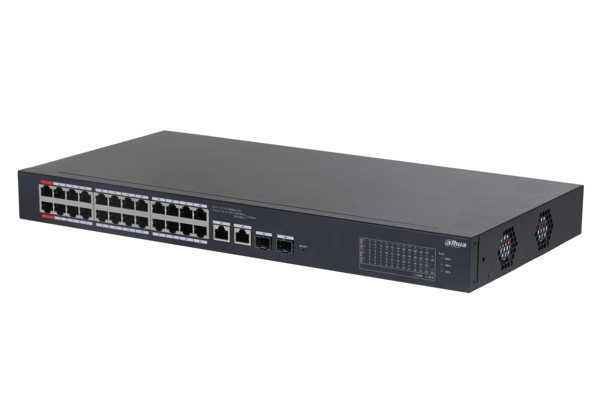 SWITCH POE 26 PUERTOS // 24 POE DH-CS4226-24ET-2402