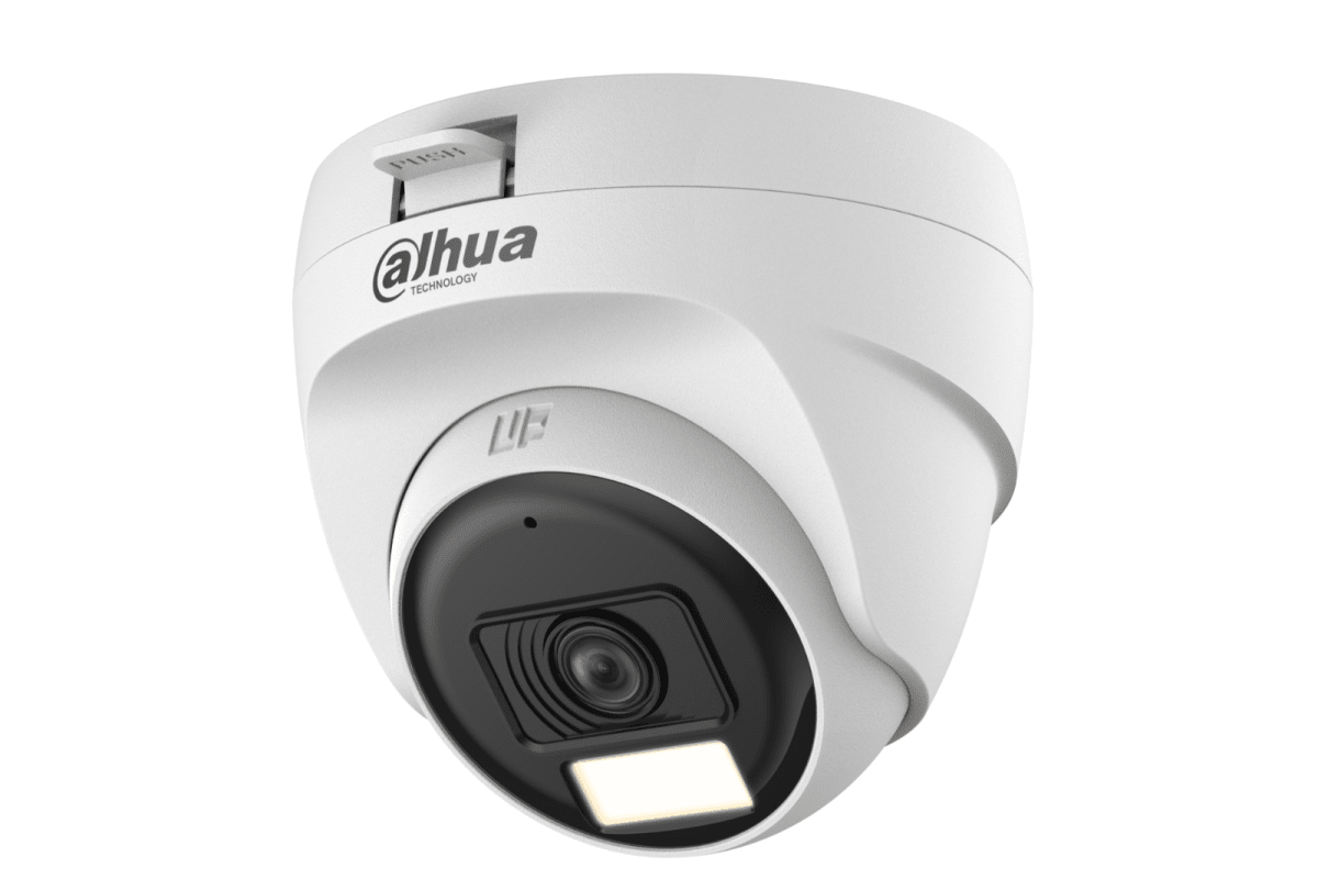 Cámara HDCVI Domo 2mp Dahua DH-HAC-T1A21-U-IL-A Smart Dual Light C/Mic2