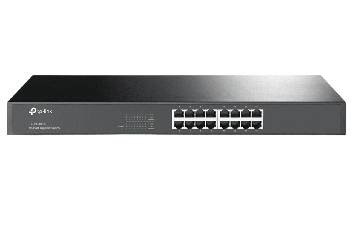 SWITCH 16 PORTS TP-LINK TL-SG1016 GIGABIT RACKEABLE NO/ADMIN 0