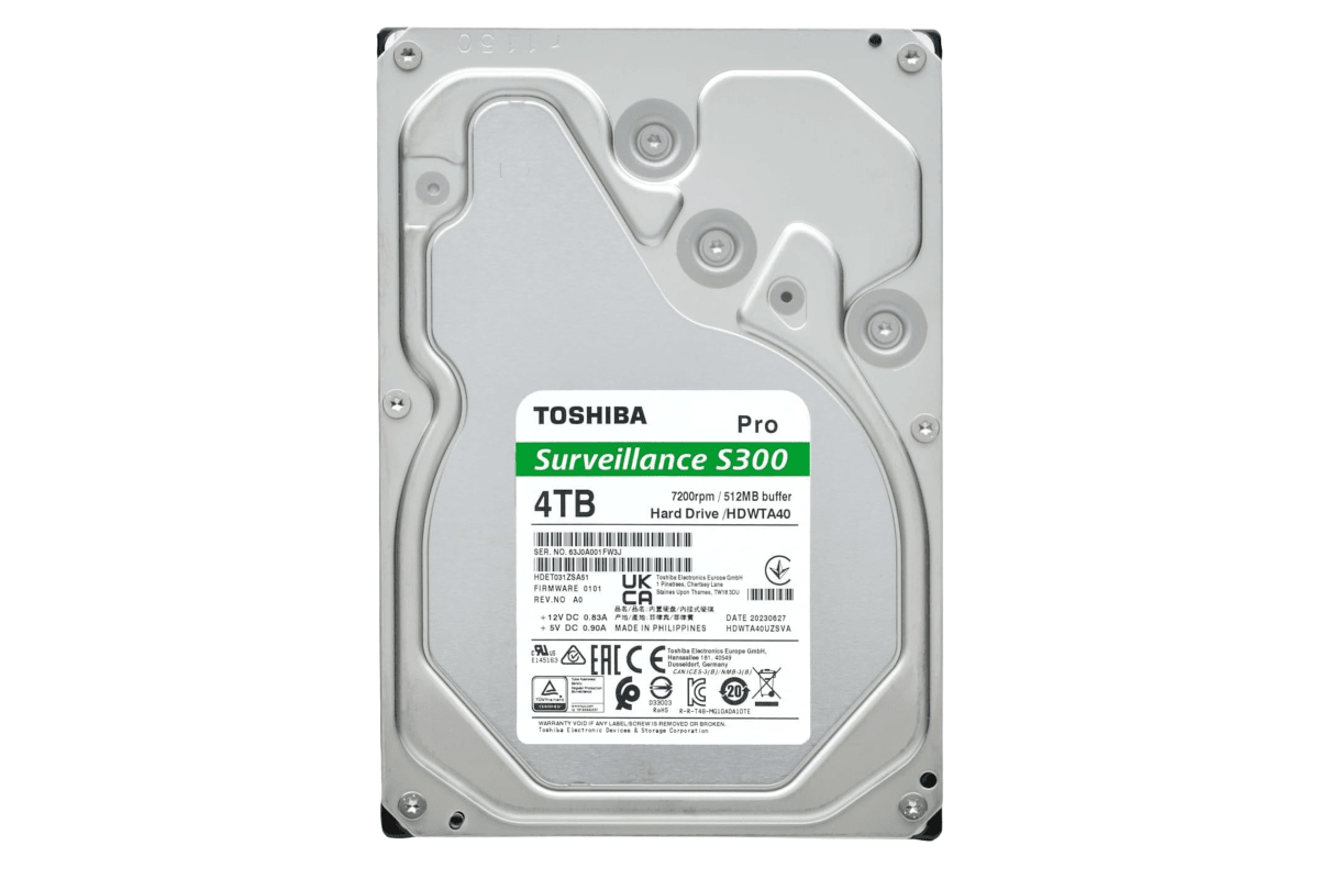 DISCO DURO TOSHIBA 4TB SURVEILLANCE S300 PRO SATA 3.5