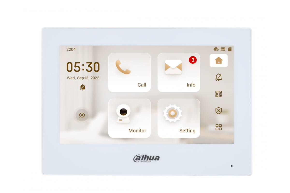 Monitor de Interior Dahua VTH2621GW-WP IP WIFI POE 7