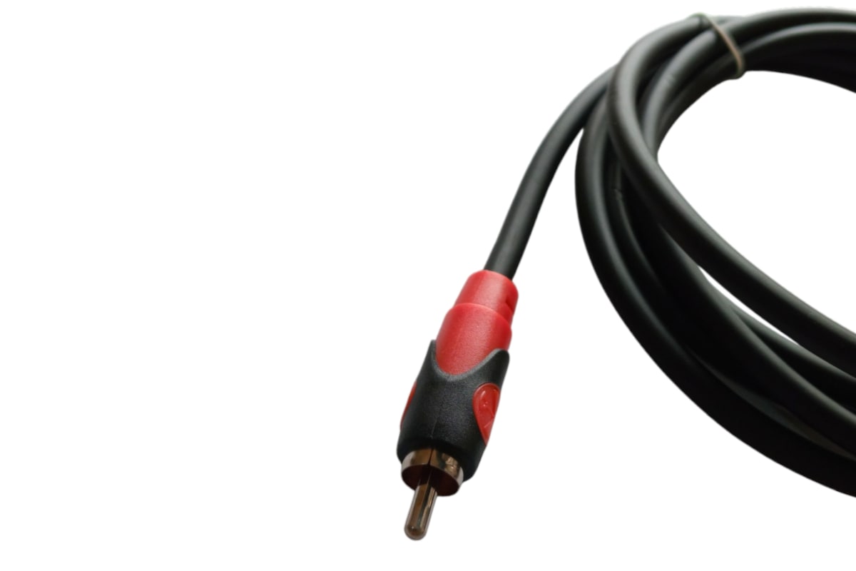 CABLE DE AUDIO MONO 2 METROS COLOR NEGRO RCA-M PLUG 6.3mm-M3