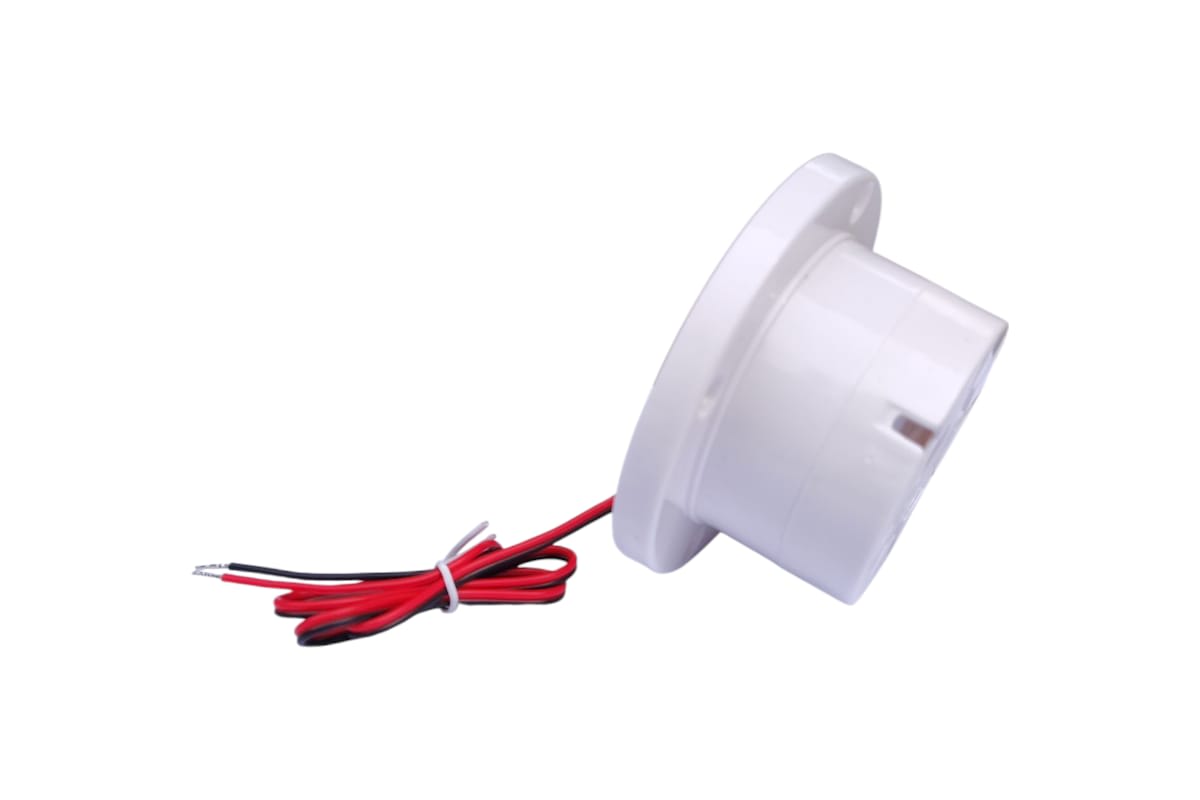 MINI SIRENA DE INTERIOR BLANCA 12V 1 TONO 100 DB3